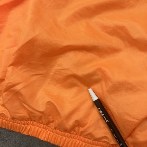 nike windbreaker jacket wome's size 1X JUST DO IT orange pullover lightweight - Picture 5 of 12